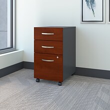 Bush Business Furniture Series C 3-Drawer Vertical File Cabinet, Locking, Letter/Legal, Hansen Cherr