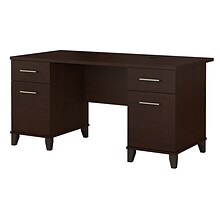Bush Furniture Somerset 60W Office Desk with Drawers, Mocha Cherry (WC81828K)