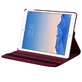 Insten Swivel Folio Leather Fabric Cover Case w/stand For Apple iPad Air 2 - Red (2256799)