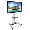 Mount-It! 2-Shelf Mobile TV Cart Height Adjustable for 32-70 Displays (MI-875)