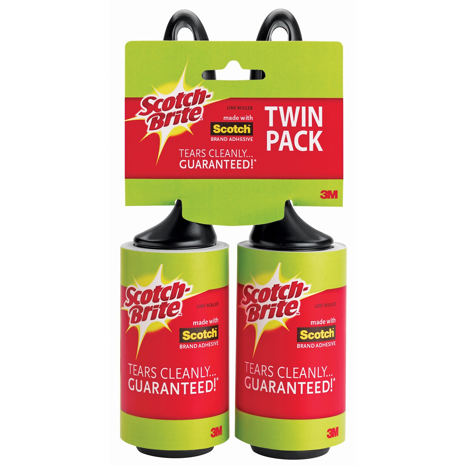 Scotch-Brite™ Lint Roller, 56 Sheets Each, 2/Pack (836RS-56TPP)