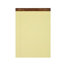 Ampad Gold Fibre Notepads, 8.5 x 11.75, Narrow Ruled, Canary, 50 Sheets/Pad, 12 Pads/Pack (TOP 20-