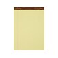 Ampad Gold Fibre Notepads, 8.5" x 11.75", Narrow Ruled, Canary, 50 Sheets/Pad, 12 Pads/Pack (TOP 20-022)