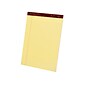 Ampad Gold Fibre Notepads, 8.5" x 11.75", Narrow Ruled, Canary, 50 Sheets/Pad, 12 Pads/Pack (TOP 20-022)