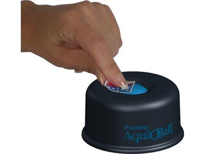 Premier AquaBall Fingertip Moistener, Black (AQ701G)