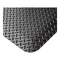 Crown Industrial Deck Plate Anti-Fatigue Floor Mat, 24 x 36, Black (CWNCD0023DB)