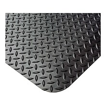 Crown Industrial Deck Plate Anti-Fatigue Floor Mat, 24 x 36, Black (CWNCD0023DB)