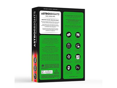Astrobrights Vintage Cardstock Paper, 65 lbs, 8.5" x 11", Assorted Colors, 250/Pack (21003/22003)
