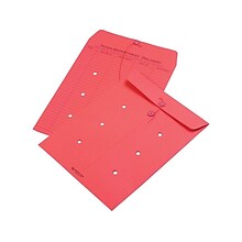 Quality Park Button & String Inter-Departmental Envelopes, 10 x 13, Red, 100/Box (QUA63574)