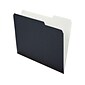 Ampad Envirotec 100% Recycled File Folders, 3 Tab, Letter Size, Black, 50/Pack (16101)