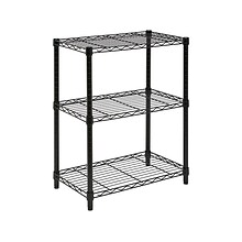 Honey-Can-Do 3-Shelf Metal Unit, 24, Black (SHF-01905)