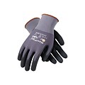 MaxiFlex 34-874 Nitrile Coated Nylon/Elastane Gloves, XL, 15 Gauge, A1 Cut Level, Dark Gray, 12 Pair