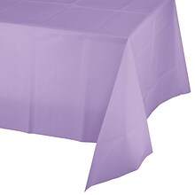 Creative Converting 54W x 108L Luscious Lavender Purple Plastic Tablecloths, 3 Count (DTC01250TC)