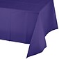 Creative Converting 54"W x 108"L Purple Plastic Tablecloths, 3 Count (DTC01287TC)