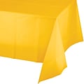 Creative Converting 54W x 108L School Bus Yellow Plastic Tablecloths, 3 Count (DTC011012TC)