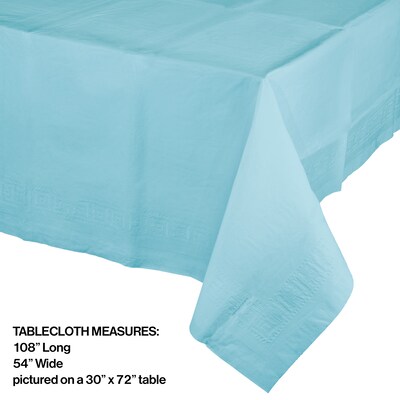 Creative Converting 54W x 108L Pastel Blue Paper Tablecloths, 3 Count (DTC710229TC)
