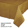 Creative Converting 54”W x 102”L Glittering Gold Paper Tablecloths, 3 Count (DTC713276TC)