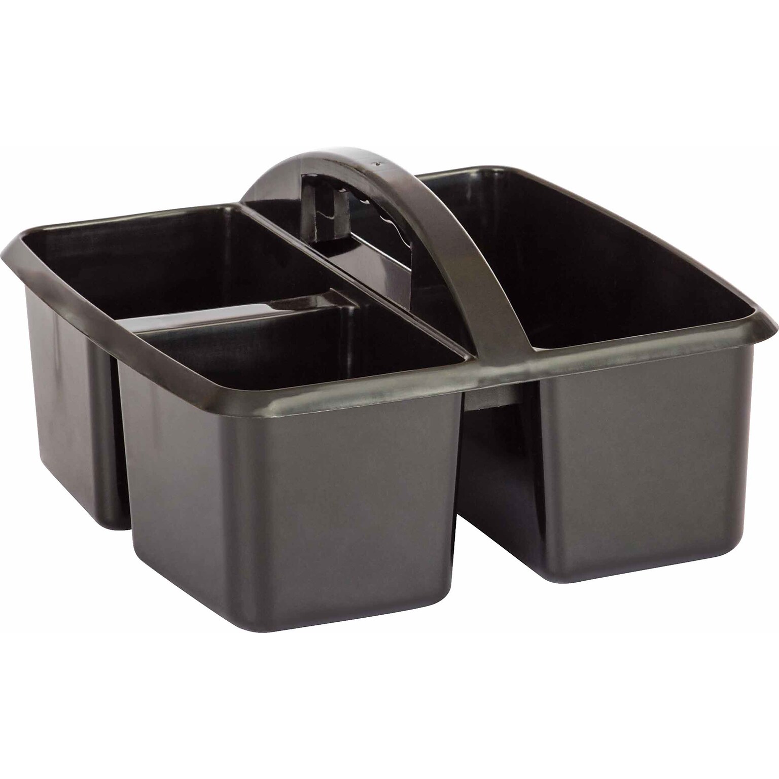 Teacher Created Resources Black Plastic Storage Caddy, Pack of 6 (TCR20902BN)