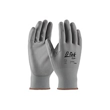 G-Tek 33-G125 Polyurethane Coated Nylon Gloves, Medium, 13 Gauge, Gray, 12 Pairs (33-G125/M)