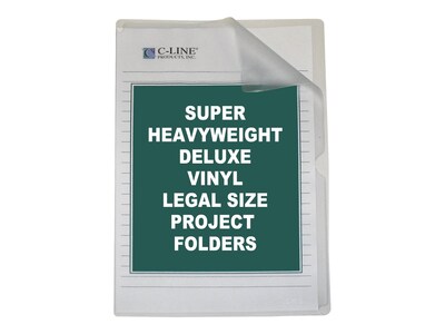 C-Line Deluxe Document Report Covers, Legal, Transparent, 50/Box (CLI62139)