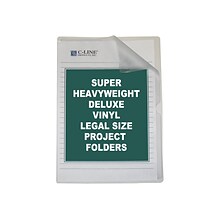 C-Line Deluxe Document Report Covers, Legal, Transparent, 50/Box (CLI62139)