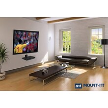 Mount-It! Floating Mounted Shelf Wall Bracket, Single Shelf Temepered Glass  (MI-801)