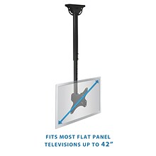 Mount-It! Height Adjustable Ceiling TV Mount Bracket for 23-42 Flat Screen TVs (MI-507)