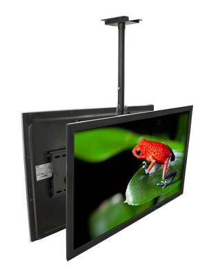 Mount-It! Dual TV Ceiling Mount, Full Motion Mount for 32 to 75 Flat Screen TVs (MI-502B)