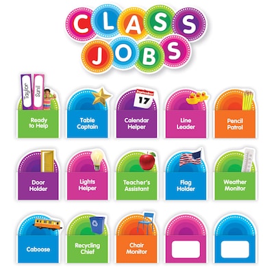 Scholastic Color Your Classroom Class Jobs Bulletin Board (SC-812787)