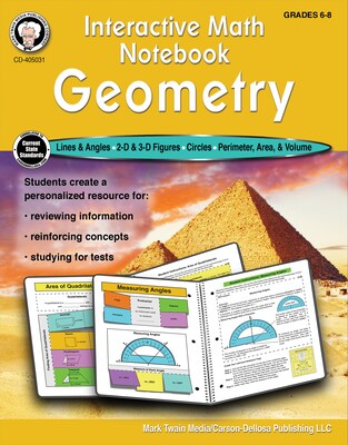 Interactive Math Notebook Geometry Resource Book by Schyrlet Cameron, Paperback (405031)
