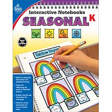 Carson-Dellosa Interactive Notebooks Seasonal, Grade K Paperback (105019)