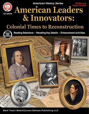 American Leaders & Innovators Colonial Times to Reconstruction Workbook by Victor Hicken, Paperback