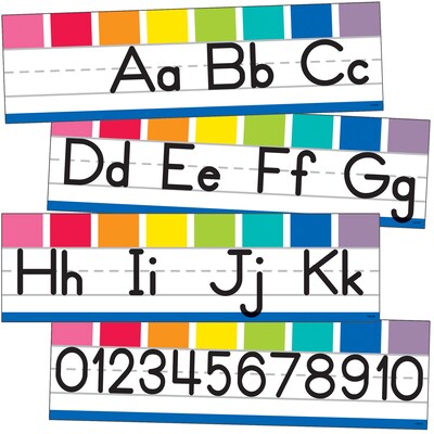 Schoolgirl Style Hello Sunshine Alphabet Line: Manuscript Mini Bulletin Board Set (110419)