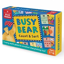 Barefoot Books Busy Bear Count & Sort Games, 5 Per Pack, 2 Packs (BBK9781782854302BN)