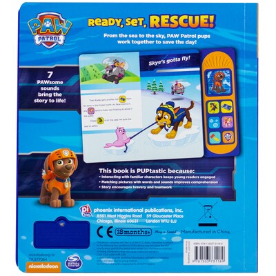 Nickelodeon Little Sound Book Paw Patrol: Ready, Set, Rescue, Set of 2 (PUB7796100BN)