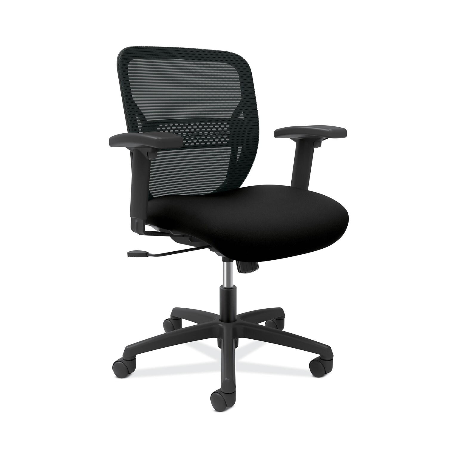 HON Gateway Fabric/Mesh Mid-Back Task Chair, Black (HONGTWAYE)