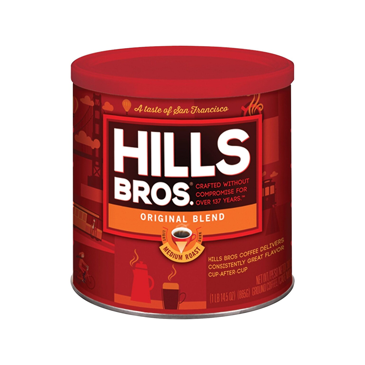 Hills Bros. Original Blend Ground Coffee, Medium Roast (MZB43000)