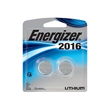 Energizer Lithium Batteries, CR2016, 2/Pack (2016BP-2)