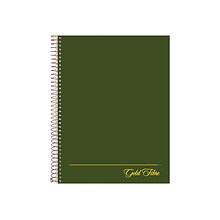 Ampad Gold Fibre Subject Notebooks, 7.25 x 9.5, Cornell, 84 Sheets, Green (20-816)