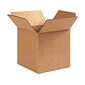 4 x 4 x 4 Standard Shipping Boxes, 32 ECT, Kraft, 25/Bundle (40404)