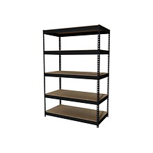 Iron Horse 3800 lb. Rivet Series 5-Shelf Metal Unit, 48W, Black (17313)