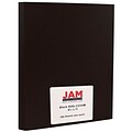 JAM Paper® Matte Cardstock, 8.5 x 11, 80lb Black Smooth, 80lb, 250/ream (64429575b)