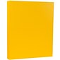 JAM Paper 80 lb. Cardstock Paper, 8.5" x 11", Sunflower Yellow, 250 Sheets/Ream (16729203B)