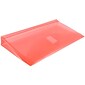 JAM Paper® Plastic Envelopes with Hook & Loop Closure, 1" Expansion, #10, 5.25" x 10", Red Poly, 12 per pack (921V1re)