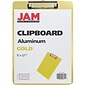JAM Paper Aluminum Clipboard, Letter Size, Gold (331ALCGOZ)