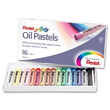 Pentel Arts™ Oil Pastels, 16 Per Box, 12 Boxes (PENPHN16BN)