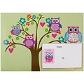 JAM Paper® Decorative Bubble Padded Mailers, Small, 6 x 10, Flower Owls Design, 6/Pack (526SSDE217S)