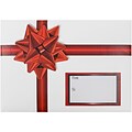 JAM Paper® Bubble Mailers, Medium, 8.5 x 12.25, Red Ribbon Design, 6/pack (526SS23MDM)