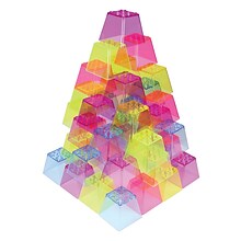 Roylco Crystal Color Stacking Blocks, Set of 50 (R-60310)