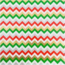 JAM Paper® Christmas Wrapping Paper, 25 Sq Ft, Chevron Stripe, Sold Individually (165532237)